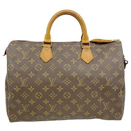 Borsa Louis Vuitton Monogram Speedy 35 Marrone
