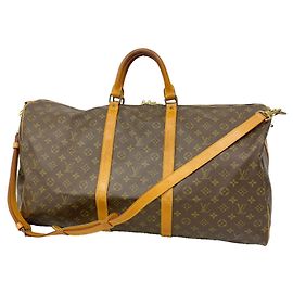 Louis Vuitton Boston Monogram Keepall Bandoulière 60 Marrone