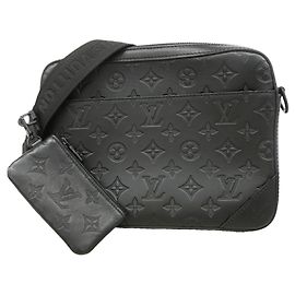 Sac à épaule Louis Vuitton Monogram Shadow Duo Noir