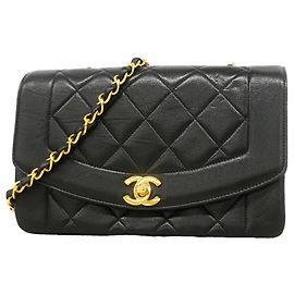 Sac à épaule Chanel Diana Chain Noir