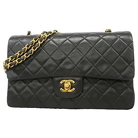 Chanel Matelassé Shoulder Bag Black