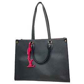 Sac Cabas Louis Vuitton Epi OnTheGo MM Noir Rose