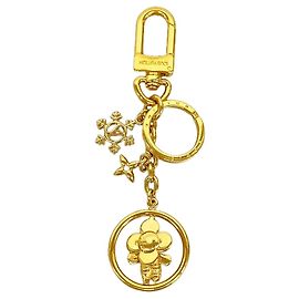 Porte-clés Charm Vivienne Ice Skates Louis Vuitton M01444 Doré