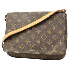 Bolsa de Ombro Louis Vuitton Monogram Musette Tango Marrom