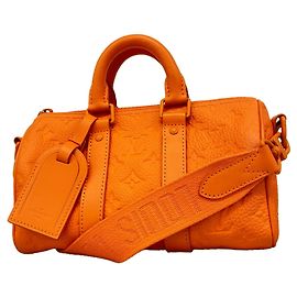Bolso Louis Vuitton Keepall Bandoulière 25 Naranja