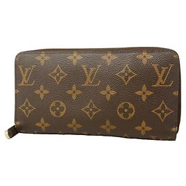 Cartera Zippy Monogram Louis Vuitton Castaño