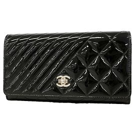 Portafoglio lungo Chanel Coco Boy Nero