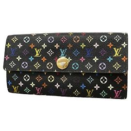 Louis Vuitton Portafoglio Lungo Monogram Multicolor Sarah M93747 Grenade Rosso