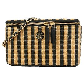 Bolso Vanity Chanel Negro Beige