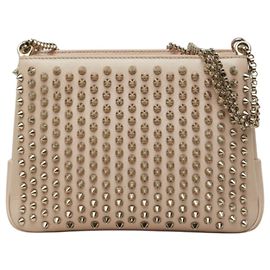 Bolso de hombro Christian Louboutin Torribby Small Spike Chain Rosa