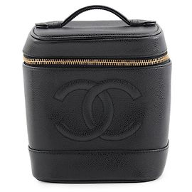 Bolsa Vanity Chanel em couro Caviar preto Preto