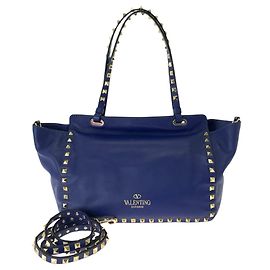 Saco Tote Valentino Rockstud Azul