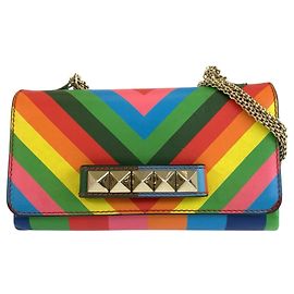 Bolso de hombro Valentino Rockstud con cadena Multicolor