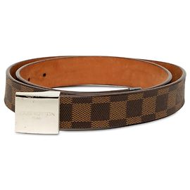 Louis Vuitton Brown Damier Ebene Ceinture Belt Marrom