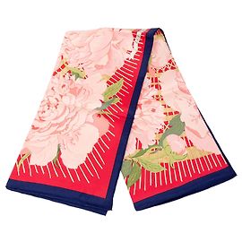 Hermès Red Les Pivoines Seidentuch 90 Andere