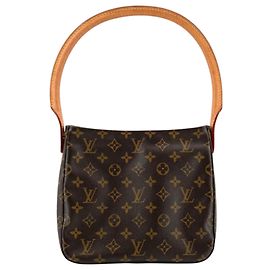 Louis Vuitton Brown Monogram Looping MM Marron