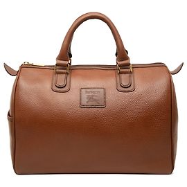 Bolso Boston Burberry de cuero marrón Castaño