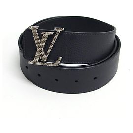Louis Vuitton Ceinture LV Mosaic Leather Belt Noir