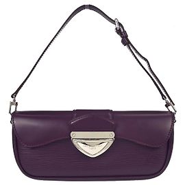 Pochette Louis Vuitton Montaigne en cuir Epi Violet