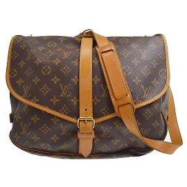 Louis Vuitton Saumur Monogram Canvas 35 Marrom