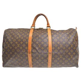 Louis Vuitton Keepall Monogram Canvas 60 Castaño