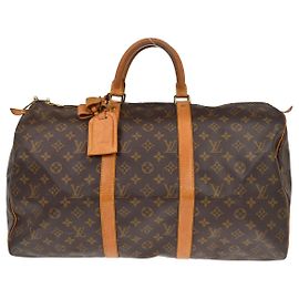 Louis Vuitton Keepall Monogram Canvas 50 Marrone