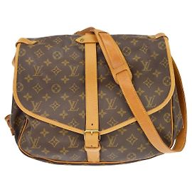 Louis Vuitton Saumur Monogram Canvas 35 Marron