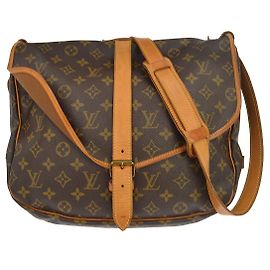 Louis Vuitton Saumur Monogram Canvas 35 Marrone