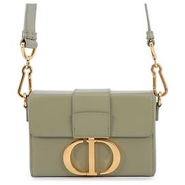 Christian Dior 30 Montaigne Box Leather Handbag Green