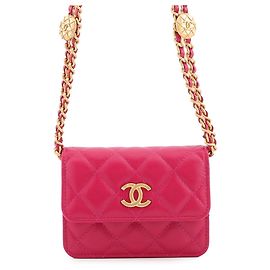 Borsa a tracolla Mini Chain Chanel Rosa