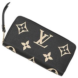 Portamonete Louis Vuitton Monogram Empreinte Nero Multicolore Beige