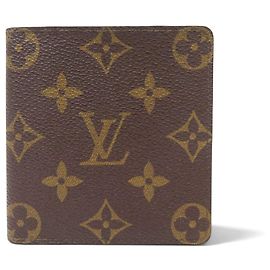 VINTAGE LOUIS VUITTON MONOGRAM CANVAS WALLET CARD HOLDER Brown