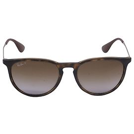 Ray-Ban Erika Tortoiseshell Round-Framed Sunglasses in Brown Acetate Brown Red