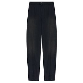 Balenciaga Pantalones de lana con raya Negro