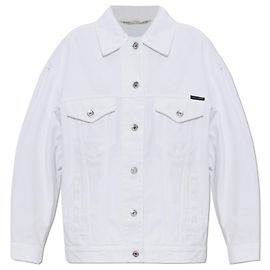 Dolce & Gabbana Loose-fit Denimjacke Weiß