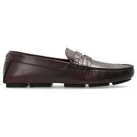 Dolce & Gabbana Scarpe 'Loafers' in pelle Rosso Bordò
