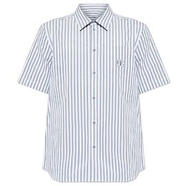 Chemise Burberry Robert à rayures en coton gris Gris