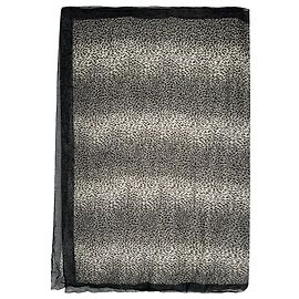 Autre Marque Lenço Saint Laurent com estampa animal em seda multicolorida Multicor