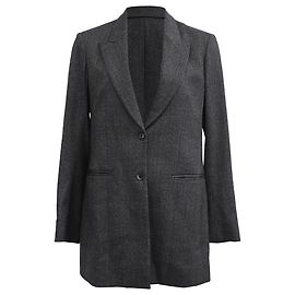 Blazer à rayures The Row en laine grise Gris