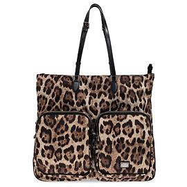 Dolce & Gabbana Sac shopper avec motif animalier Marron
