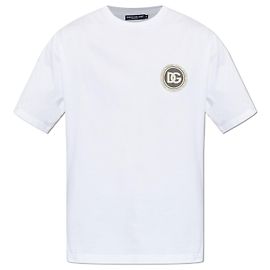 Dolce & Gabbana Camiseta con parche de logotipo Blanco