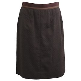 Minigonna Louis Vuitton in lana marrone Marrone