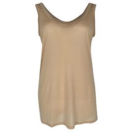 The Row Sleeveless Top in Beige Polyester Beige