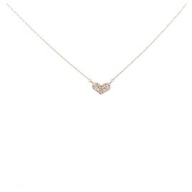 Autre Marque Collana Cuore con Diamanti Au750 Rosa