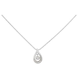 Autre Marque Collier en diamants Au750 Argenté