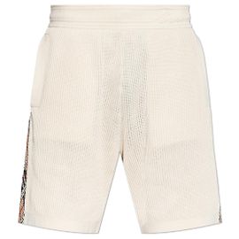 Shorts Burberry Tennyson en coton crème Blanc Écru