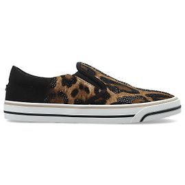 Dolce & Gabbana Zapatillas deportivas con apliques brillantes Castaño
