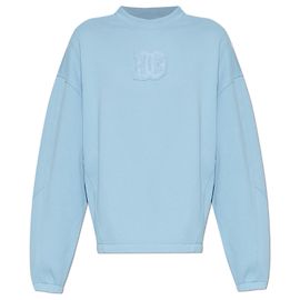 Dolce & Gabbana Sweatshirt mit besticktem Logo Blau
