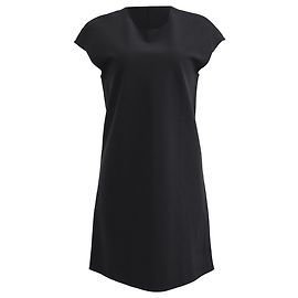 Abito midi girocollo The Row in Black Nero