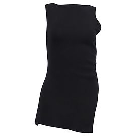 Reformation Scoop Neck Sleeveless Top in Black Lyocell Black